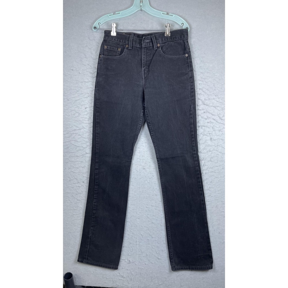 Vintage Levis 505 Jeans Boys 7 Gray Regular Fit Straight Leg Denim Pants USA